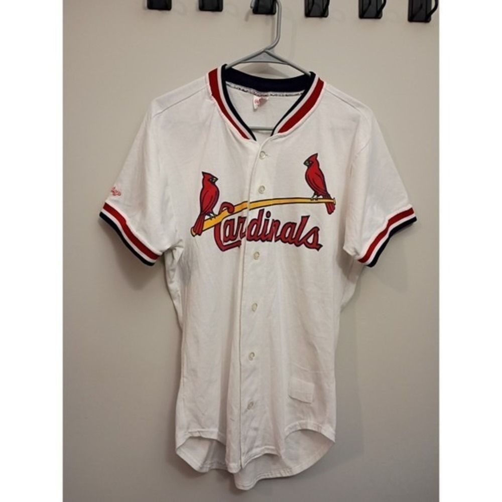 1980s St Louis Cardinals Rawlings Baseball Jersey Size Med- Vintage Made in USA